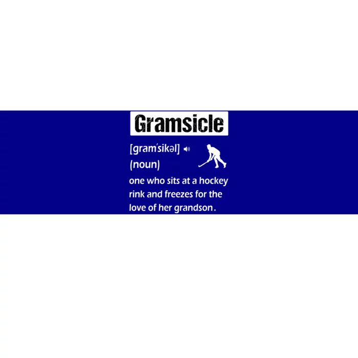 Gramsicle Funny Ice Hockey Grandma Sicle Definition Cute Gift Bumper Sticker