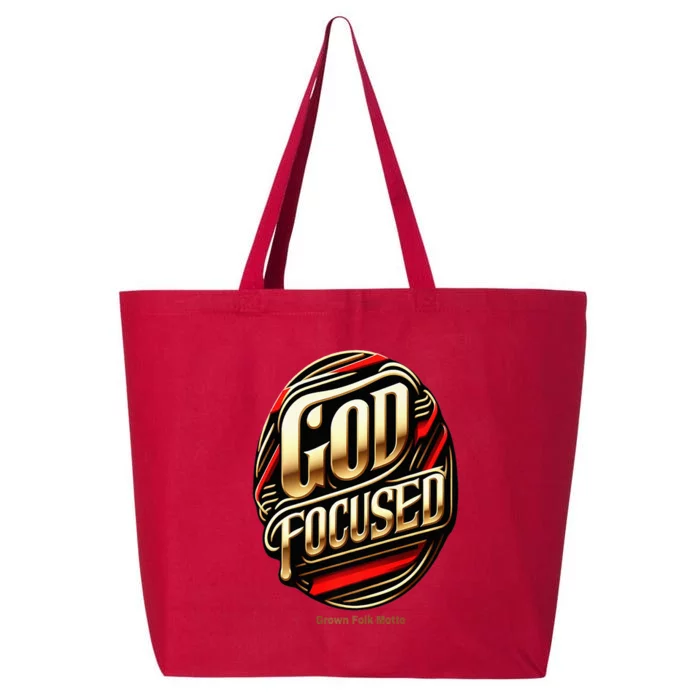 God Focused Inspirational 25L Jumbo Tote