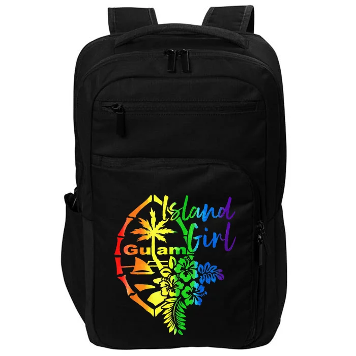 Guam Flower Island Guamanian Girl Impact Tech Backpack