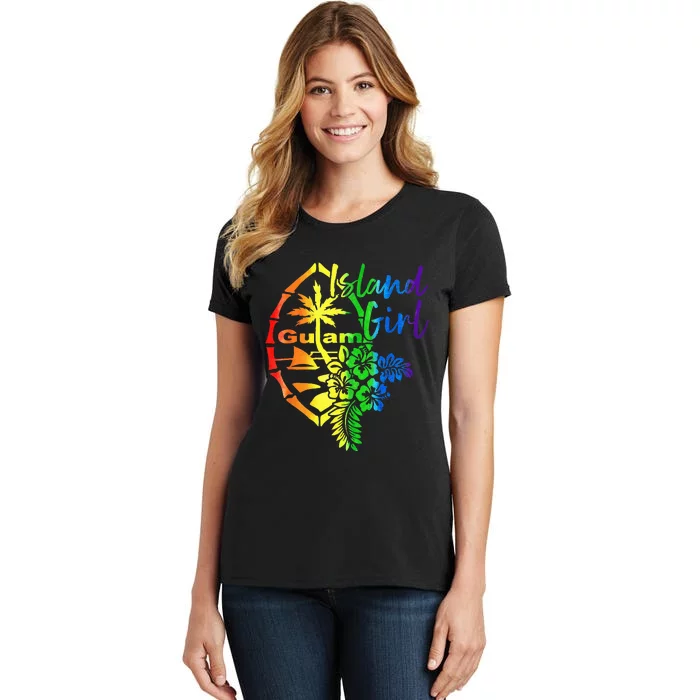 Guam Flower Island Guamanian Girl Women's T-Shirt