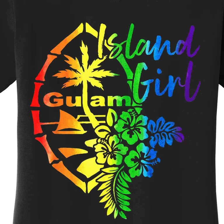 Guam Flower Island Guamanian Girl Women's T-Shirt