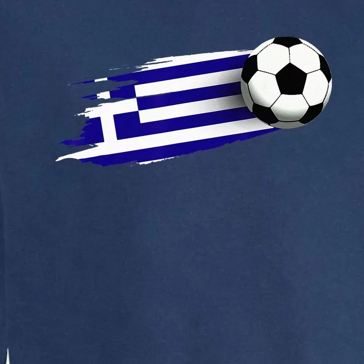 Greece Flag Jersey Greek Soccer Team Greek Garment-Dyed Sweatshirt