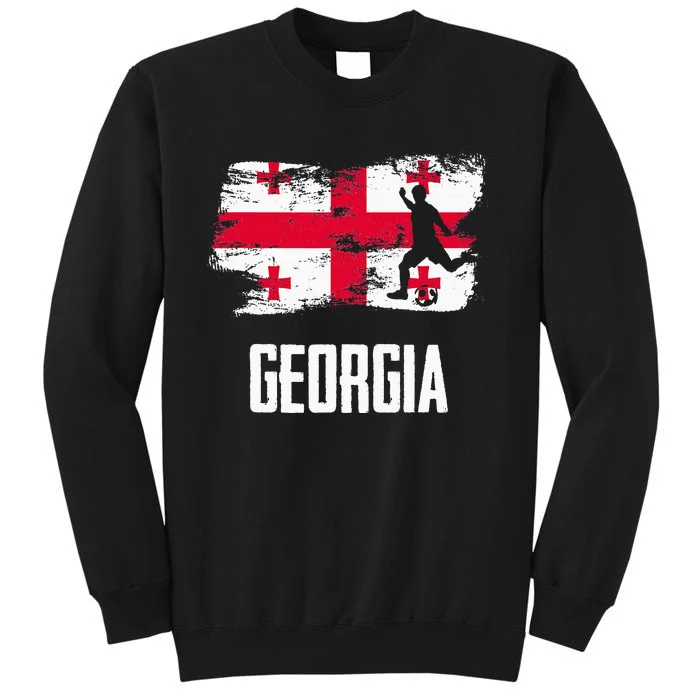 Georgia Flag Jersey Georgian Soccer Team Georgian Sweatshirt