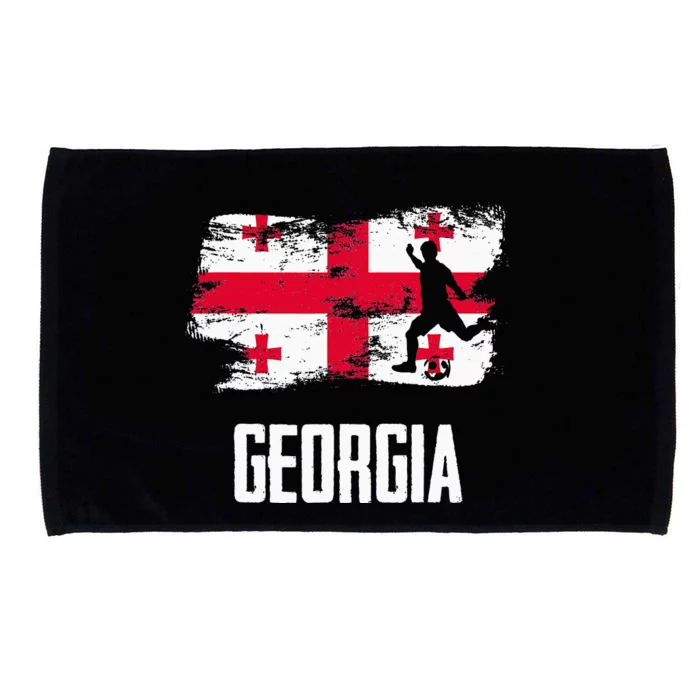 Georgia Flag Jersey Georgian Soccer Team Georgian Microfiber Hand Towel