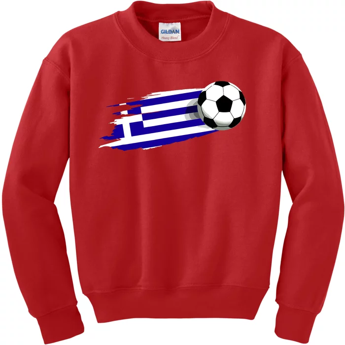 Greece Flag Jersey Greek Soccer Team Greek Kids Sweatshirt