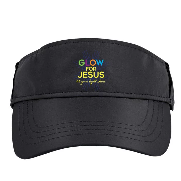 Glow For Jesus Let Your Light Shine Christian Adult Drive Performance Visor