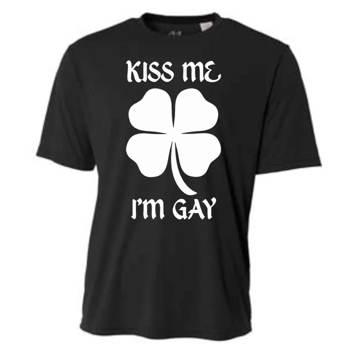 Got Funny Kiss Me Im Gay Four Leaf Clover Cooling Performance Crew T-Shirt