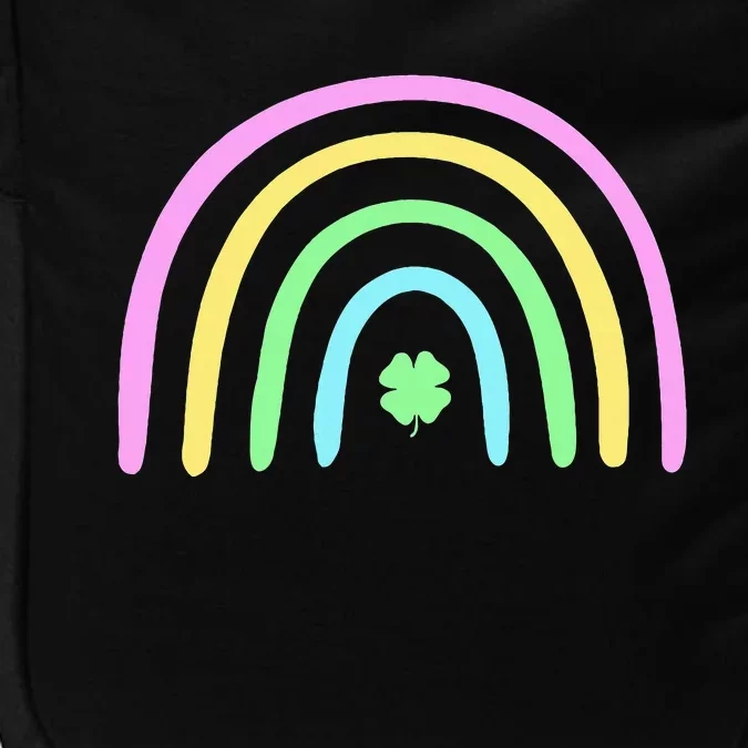 Green Four Leaf Clover Rainbow St Patricks Day Impact Tech Backpack