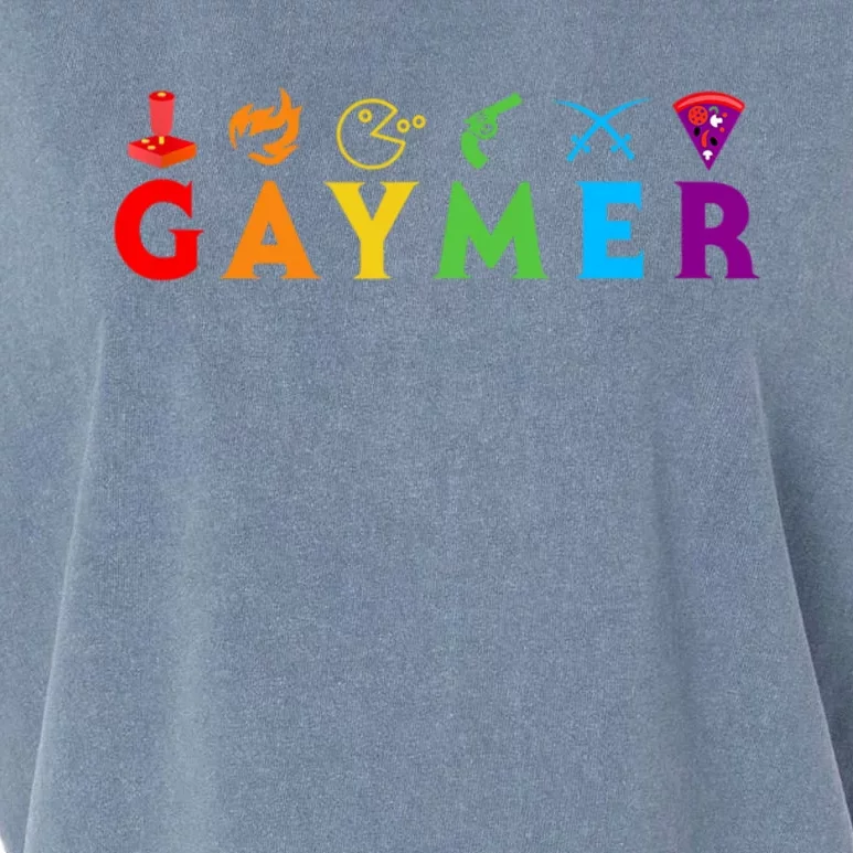 Gaymer Funny LGBT Pride Gay Gamer Video Game Lover Garment-Dyed Women's Muscle Tee