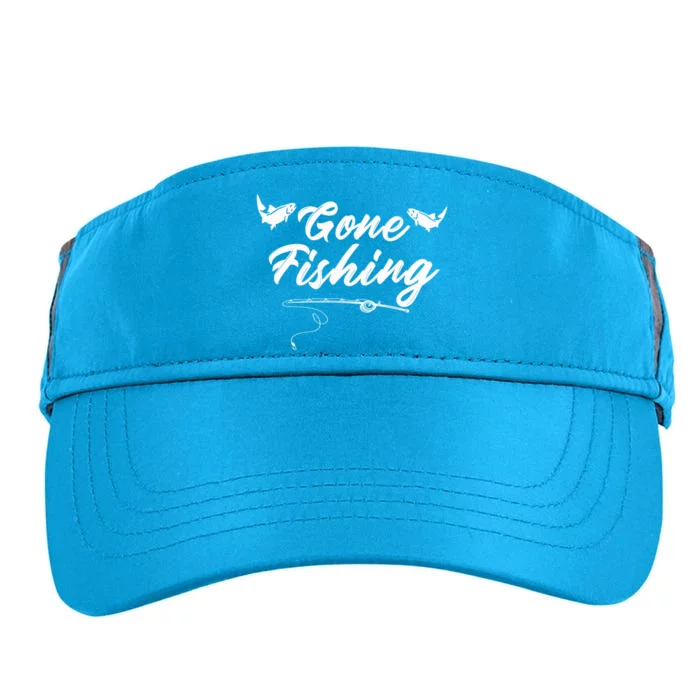 Gone Fishing | Love Fishing Adult Drive Performance Visor