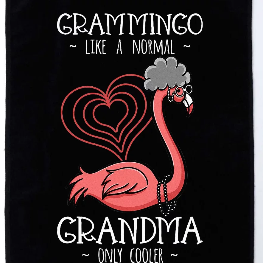 Grammingo Flamingo Lover Grandma Granny Grandmother Grandmom Platinum Collection Golf Towel