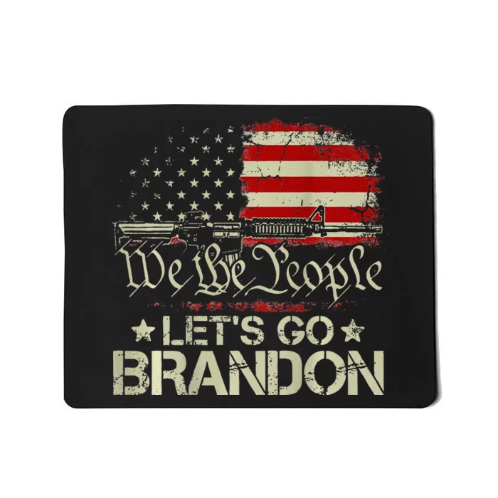 Gun Flag Lets Go Branson Brandon Lets Go Branson Mousepad