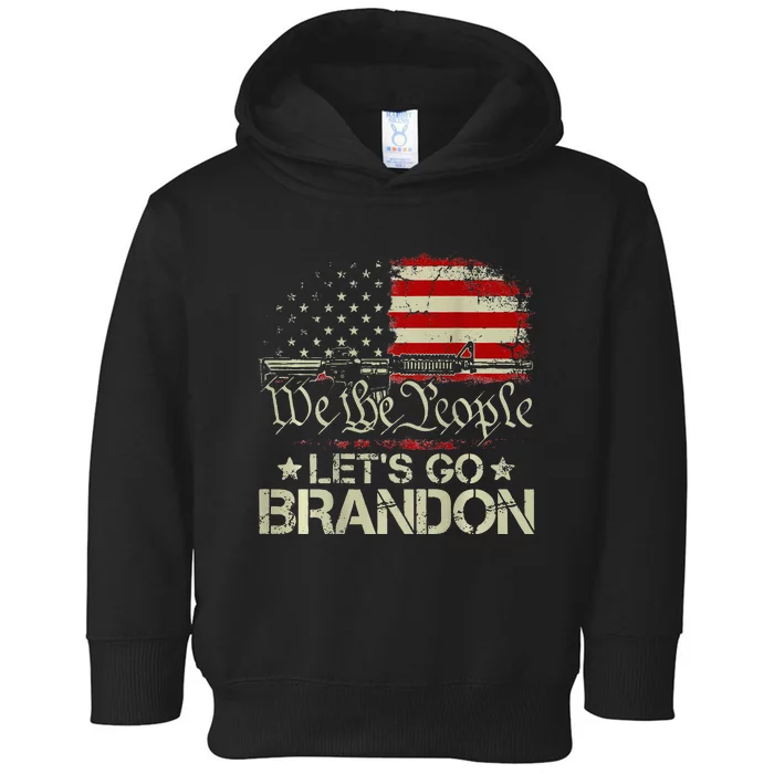 Gun Flag Lets Go Branson Brandon Lets Go Branson Toddler Hoodie