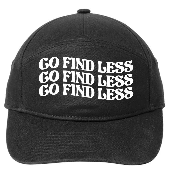 Go Find Less 7-Panel Snapback Hat