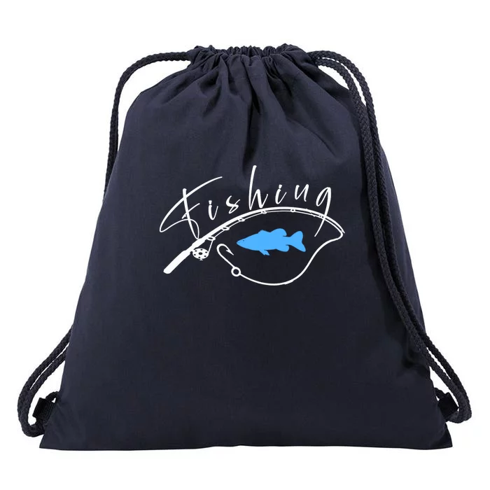 Gone Fishing | Love Fishing Drawstring Bag