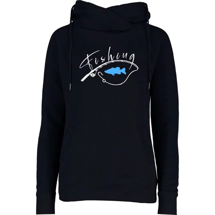 Gone Fishing | Love Fishing Womens Funnel Neck Pullover Hood