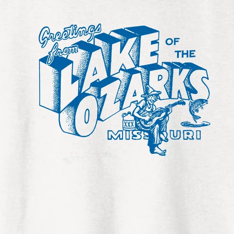 Greetings From Lake Of The Ozarks Missouri Women's Crop Top Tee