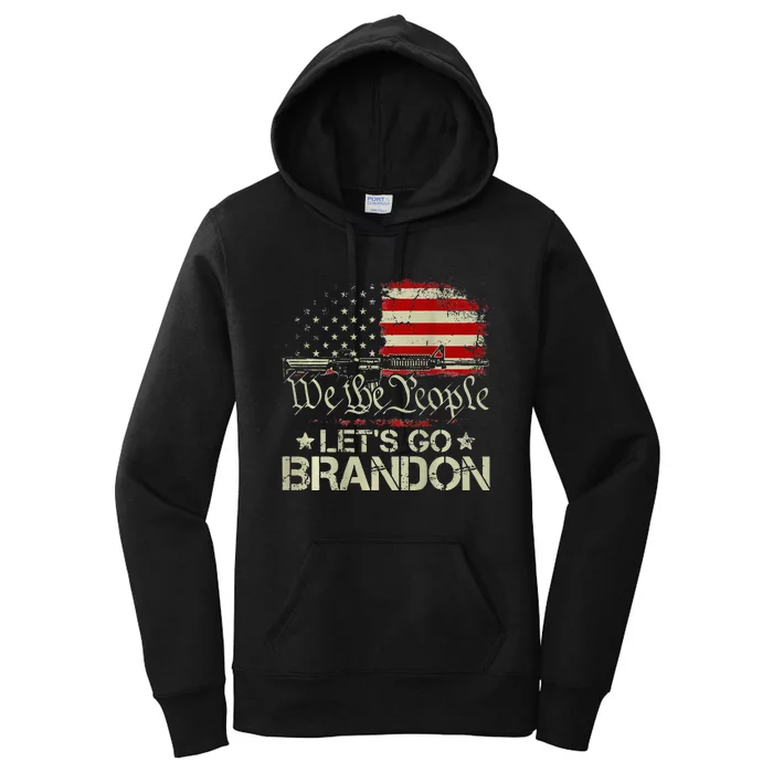 Gun Flag Lets Go Branson Brandon Lets Go Branson Women's Pullover Hoodie