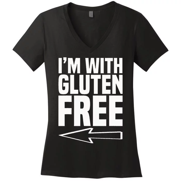 Gluten Free Lifestyle Wheat Celiac Disease Awareness Women's V-Neck T-Shirt