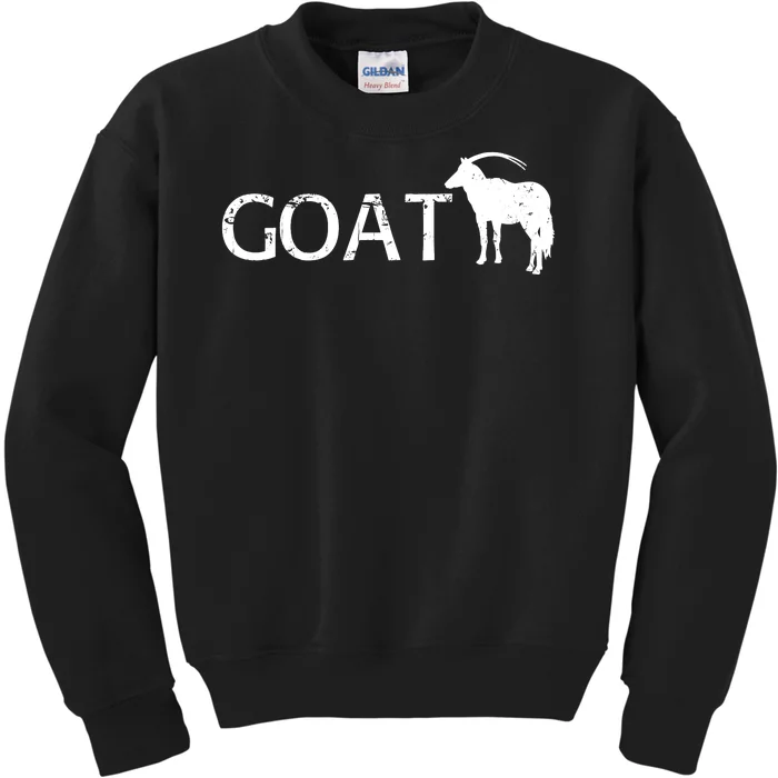 Goat Funny Logo Kids Sweatshirt