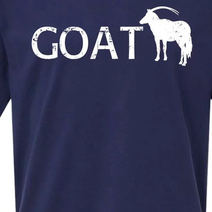 Goat Funny Logo Sueded Cloud Jersey T-Shirt