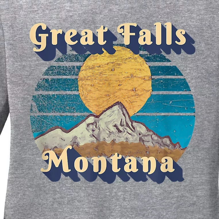 Great Falls Montana Ladies Long Sleeve Shirt