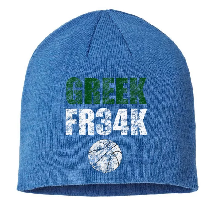 Greek Fr34k Milwaukee Wisconsin Basketball Championship 8 1/2in Sustainable Knit Beanie