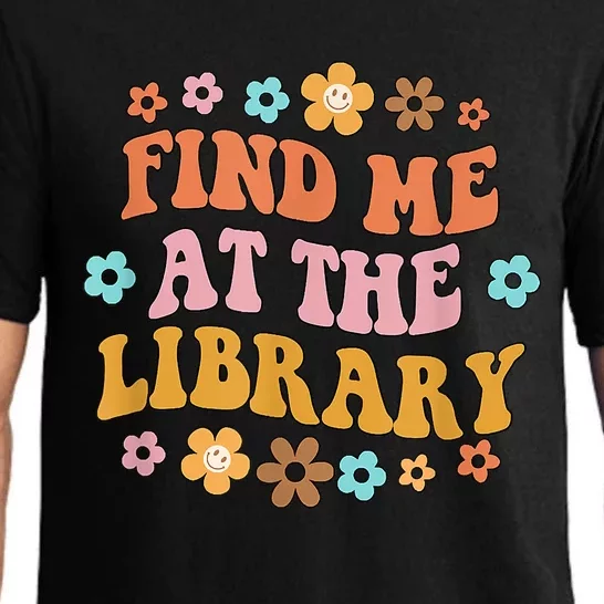 Groovy Find Me At The Library Lover Book School Librarian Pajama Set