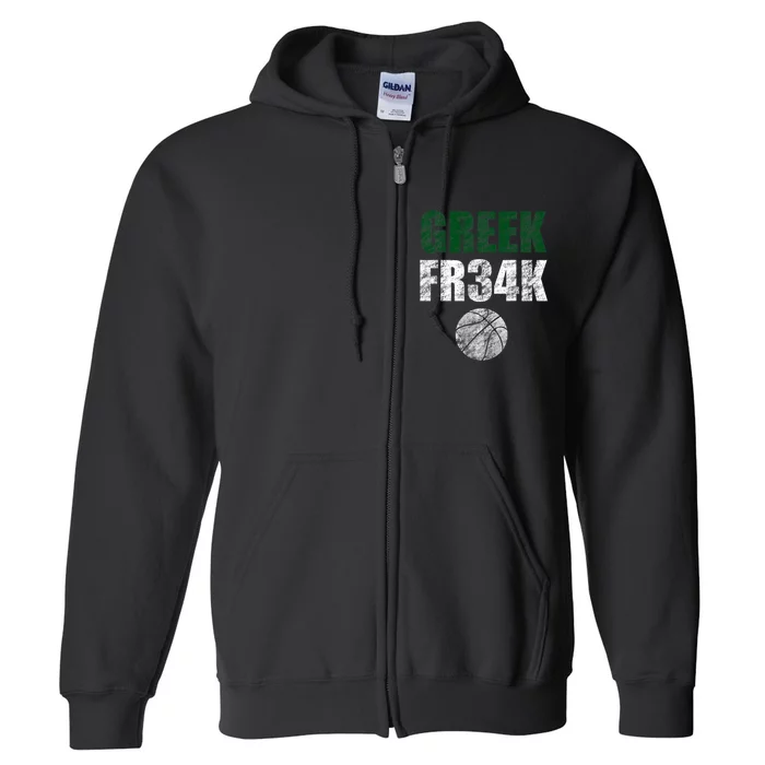 GREEK FR34K Milwaukee Wisconsin Basketball Championship Full Zip Hoodie