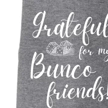 Grateful For My Bunco Friends Dice Game Night Gift Doggie 3-End Fleece Hoodie