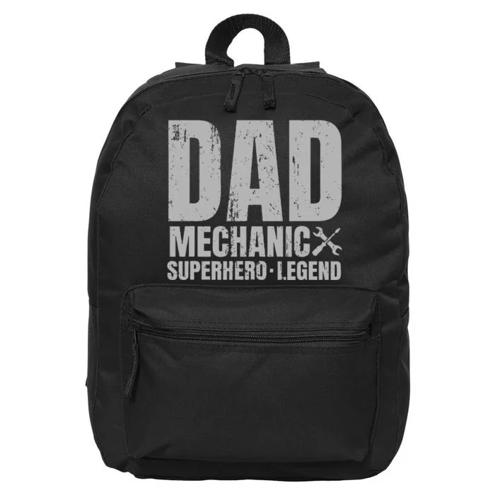 Gift For Mechanic Dad From Daughter Funny Family Gift 16 in Basic Backpack