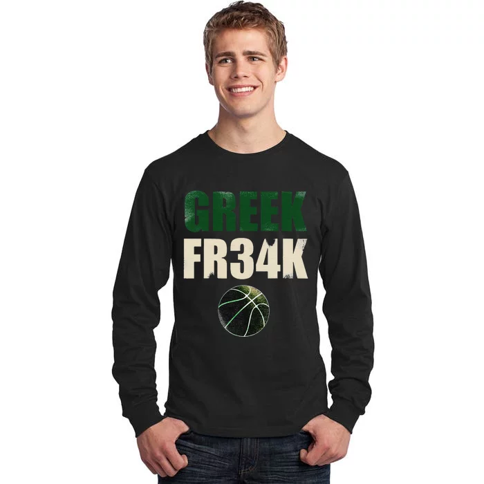 GREEK FR34K Milwaukee Wisconsin Basketball Championship Tall Long Sleeve T-Shirt