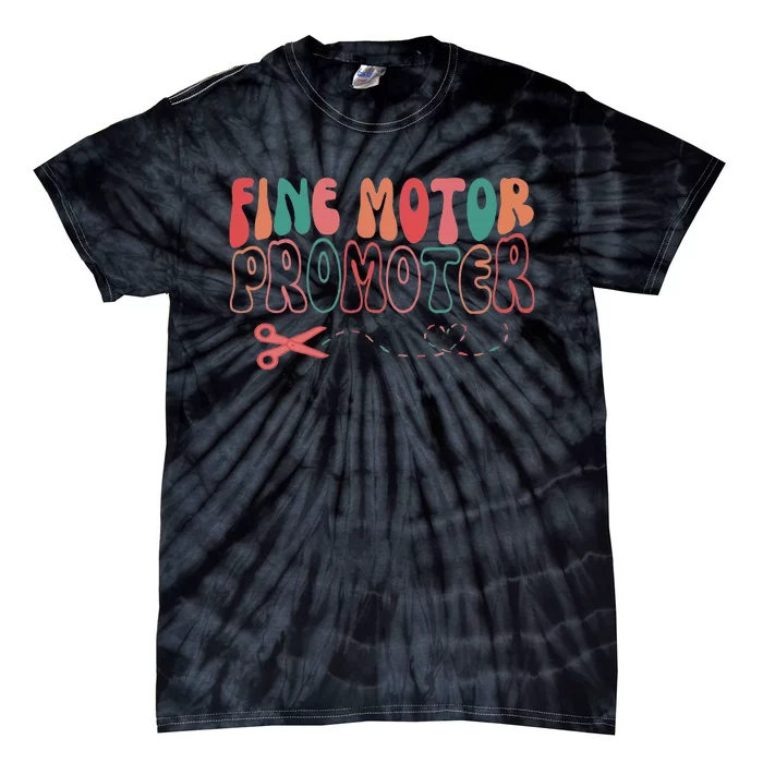 Groovy Fine Motor Promoter Occupational Therapy Ot Therapist Tie-Dye T-Shirt