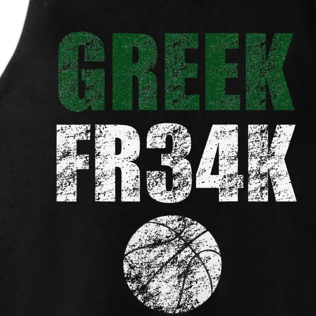 Greek Fr34k Milwaukee Wisconsin Basketball Championship Ladies Tri-Blend Wicking Tank