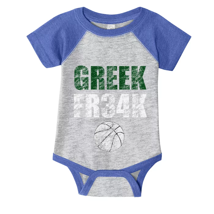 Greek Fr34k Milwaukee Wisconsin Basketball Championship Infant Baby Jersey Bodysuit