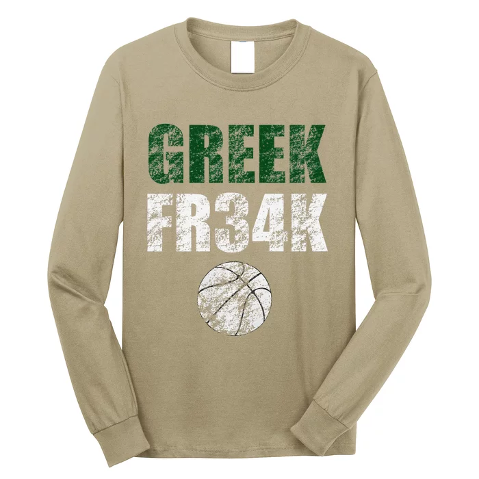 Greek Fr34k Milwaukee Wisconsin Basketball Championship Long Sleeve Shirt