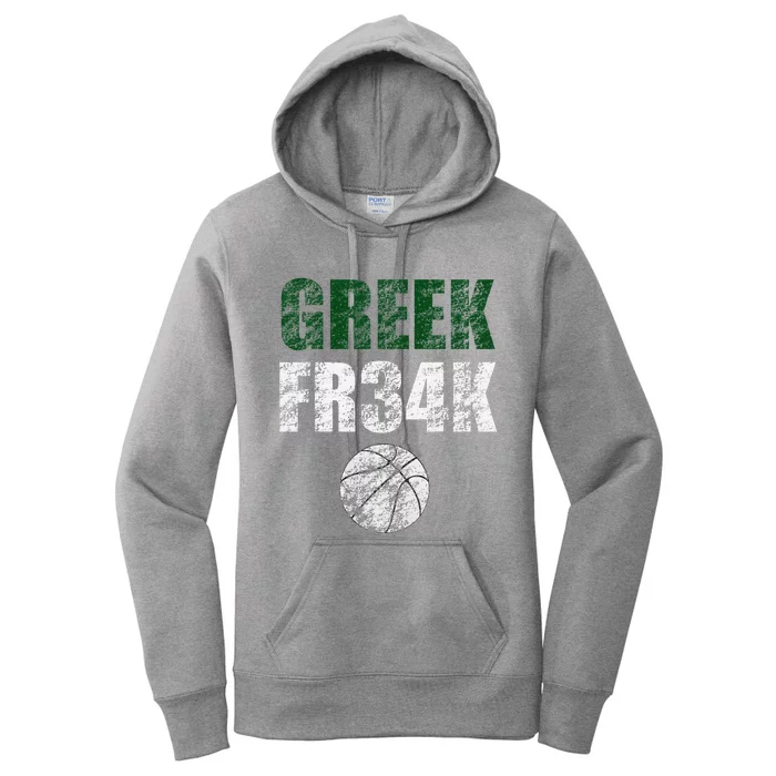 Greek Fr34k Milwaukee Wisconsin Basketball Championship Women's Pullover Hoodie