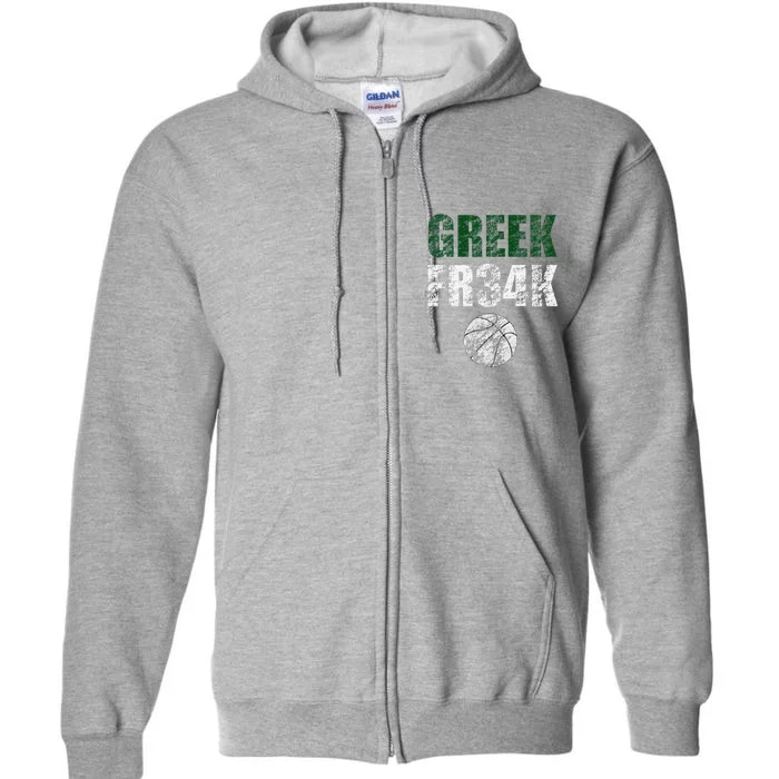 Greek Fr34k Milwaukee Wisconsin Basketball Championship Full Zip Hoodie