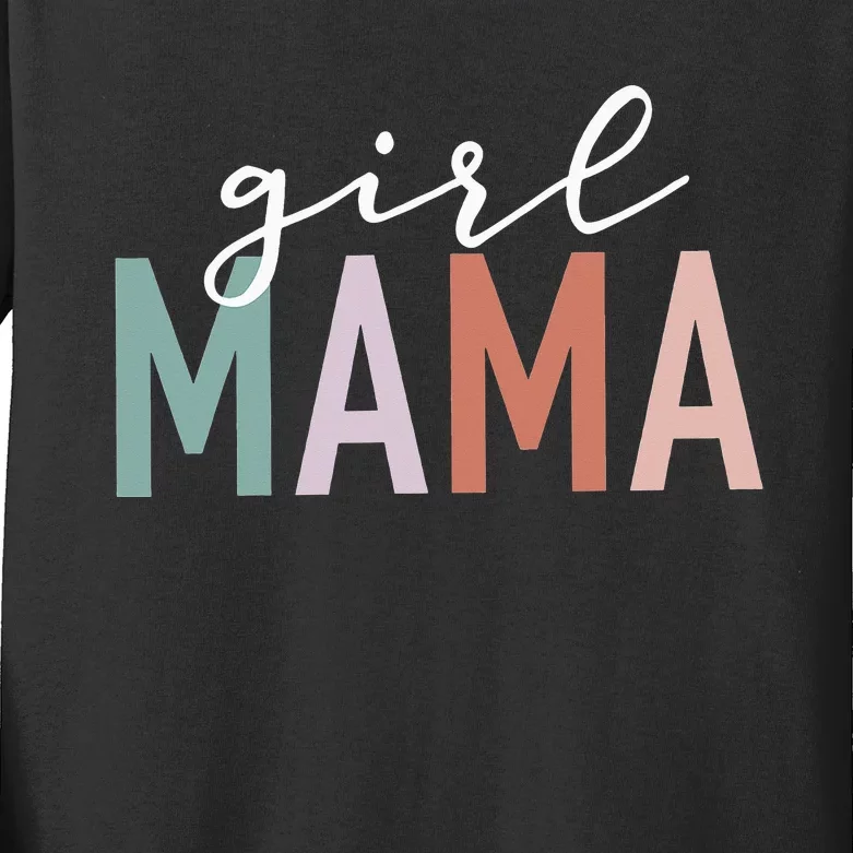 Gifts For Mother Mom Of  Leopard  Mama Kids Long Sleeve Shirt