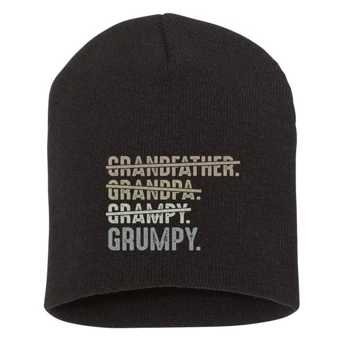 Grumpy For Men Grandfather Grandpa Grampy Grumpy Short Acrylic Beanie