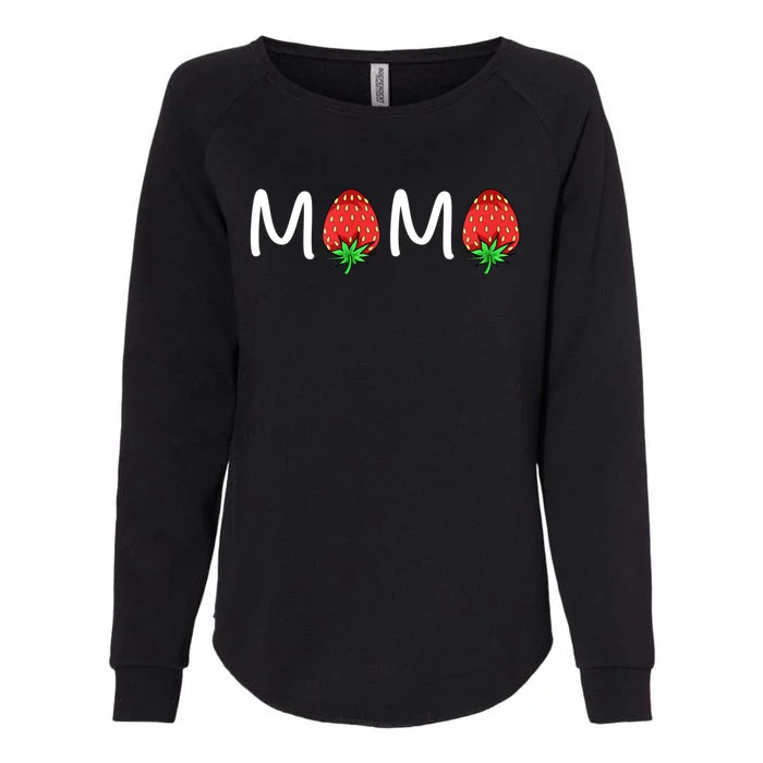 Gift For Mama Cute Strawberry Mama Meaningful Gift Womens California Wash Sweatshirt