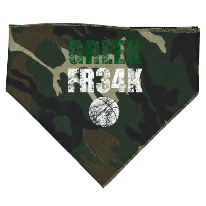 Greek Fr34k Milwaukee Wisconsin Basketball Championship USA-Made Doggie Bandana