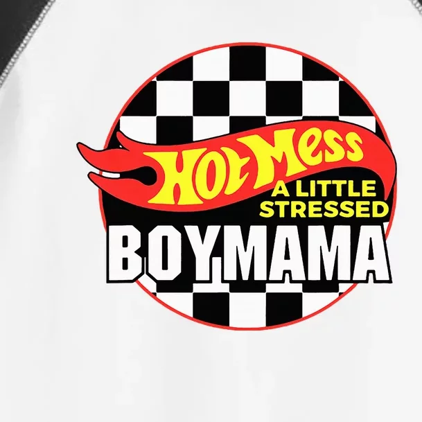 Gifts For Mom Hot Mess A Little Stressed Boy Mama Toddler Fine Jersey T-Shirt