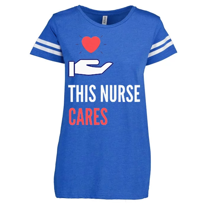 Gifts For Nurses Week Nursing School Inspiration Enza Ladies Jersey Football T-Shirt