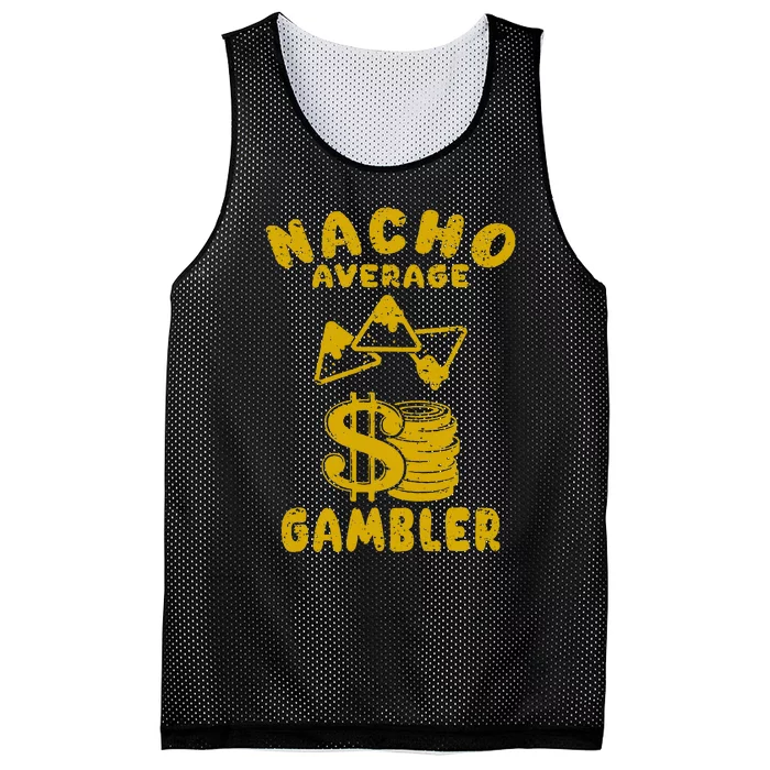 Gambling Funny Nacho Average Gambler Cinco De Mayo Mexican Mesh Reversible Basketball Jersey Tank