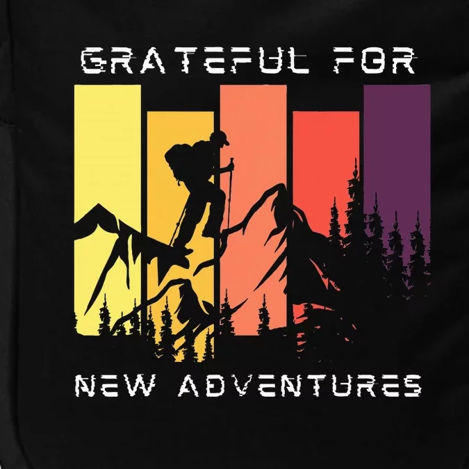 Grateful For New Adventure Inspirational Impact Tech Backpack