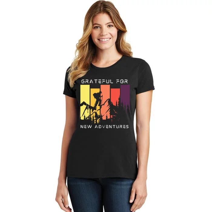 Grateful For New Adventure Inspirational Women's T-Shirt