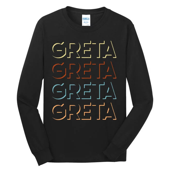 Greta First Name My Personalized Named Tall Long Sleeve T-Shirt