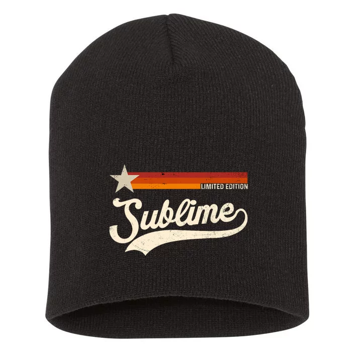 Graphic First Name Awesome Apparel Limited Edition Short Acrylic Beanie