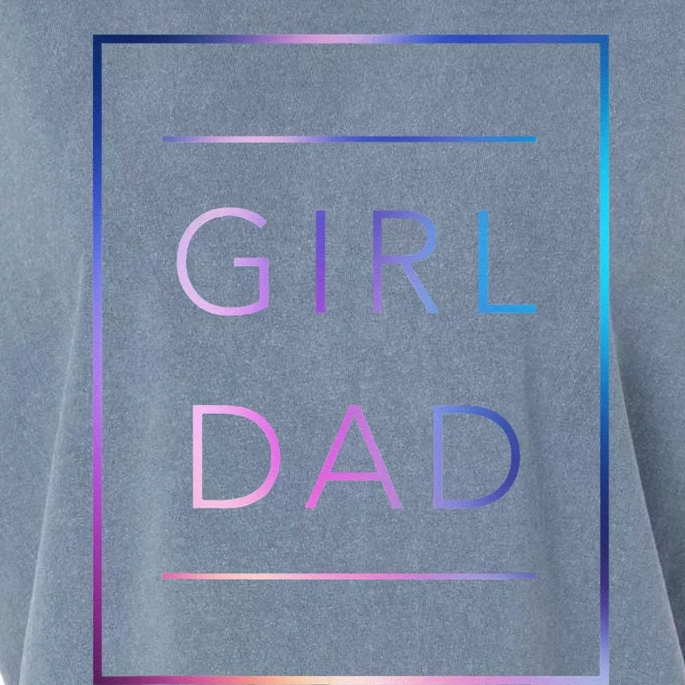 GirlDad Father of Proud Daughter Fathers Day Garment-Dyed Women's Muscle Tee